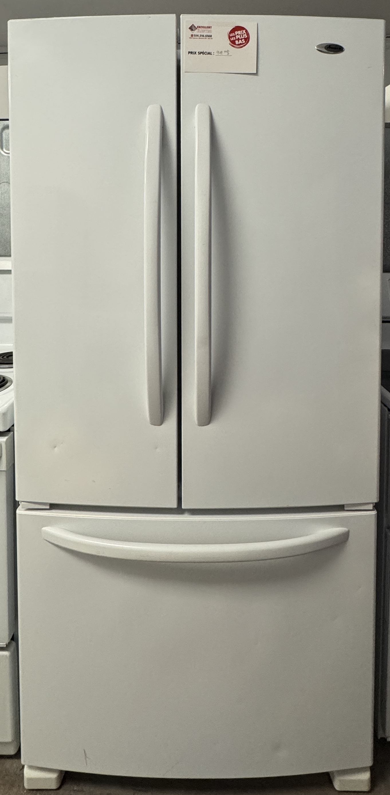 Amana - 33'' Refrigerator - White - French Door - Refurbished - 10021